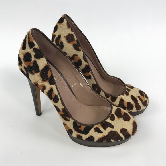 Vince Camuto Leopard 'Sarika' Calf Hair Pumps - Picture 2 of 8